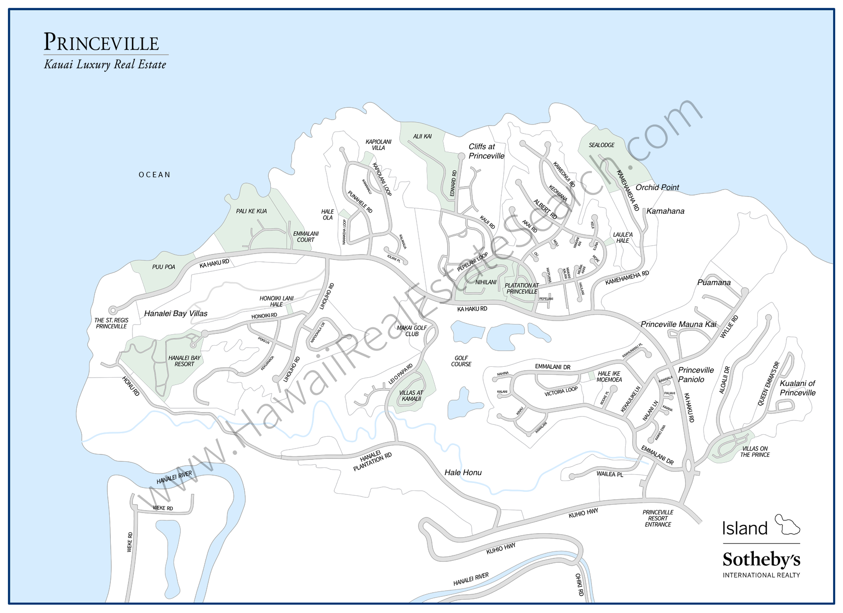 princeville map